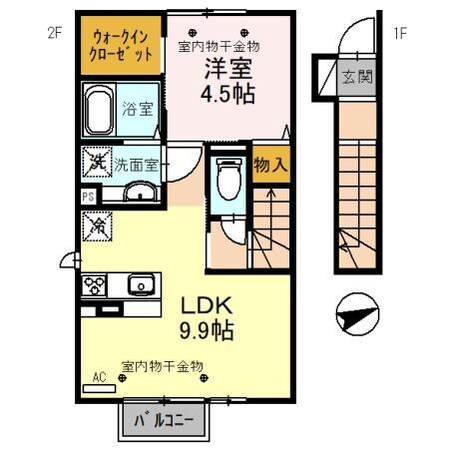 クレセールSの物件間取画像